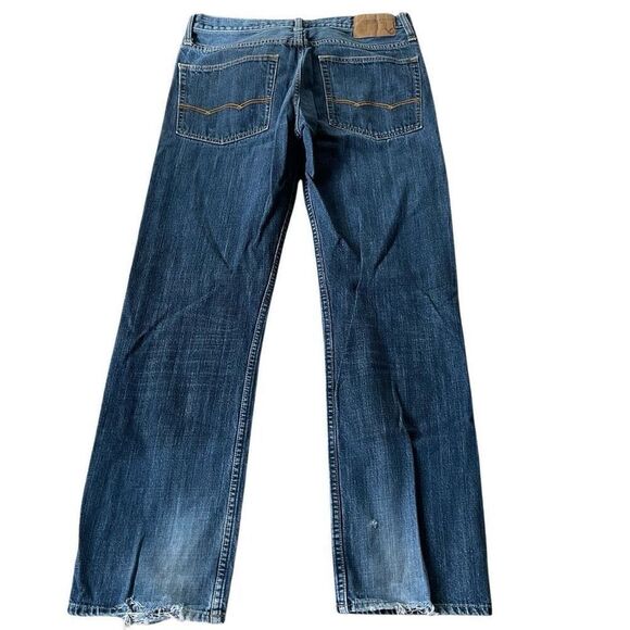 American Eagle Outfitters‎ Mens Relaxed Straight Leg Denim Jeans Blue Size 31/32 - Picture 1 of 12